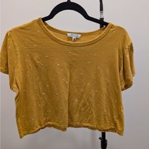 Mustard Yellow Cropped Top